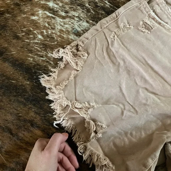 Vervet Brown Distressed Shorts - Picture 4 of 7